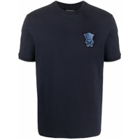 Emporio Armani Camiseta com patch de urso - Azul