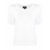 Emporio Armani Camiseta de tricô canelado - Branco
