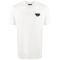 Emporio Armani Camiseta decote careca com patch de logo - Branco
