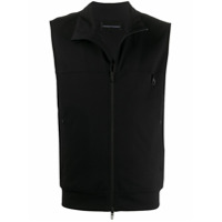 Emporio Armani Colete leve com fechamento por zíper - Preto