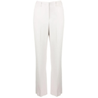 Emporio Armani high-waisted pleat detail trousers - Cinza