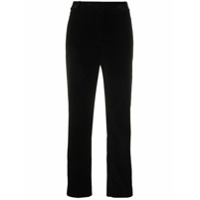 Emporio Armani high-waisted slim-fit trousers - Preto