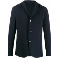 Emporio Armani hooded button-up cardigan - Azul