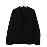 Emporio Armani Kids Blazer com abotoamento simples - Azul
