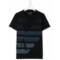 Emporio Armani Kids Camiseta com estampa de logo - Azul