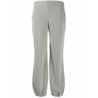 Emporio Armani knitted zigzag patterned trousers - Branco