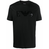 Emporio Armani logo-print jersey t-shirt - Preto