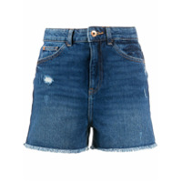 Emporio Armani Short slim cintura alta J32 - Azul