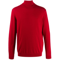 Emporio Armani Suéter de tricô com mangas longas - Vermelho