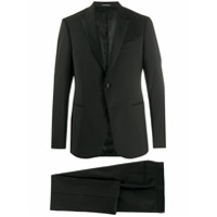 Emporio Armani Terno com abotoamento simples - Preto