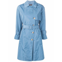 Emporio Armani Trench coat com abotoamento duplo - Azul