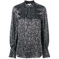 Equipment Blusa de seda com estampa de leopardo - Cinza