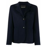 Ermanno Ermanno tailored felt blazer jacket - Azul