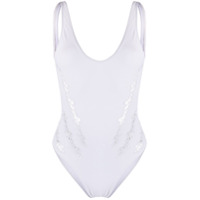 Ermanno Scervino Maiô com bordado inglês - Branco