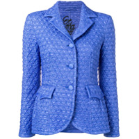 Ermanno Scervino quilted single-breasted blazer - Azul