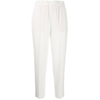 Escada Calça cenoura com elástico na cintura - Branco