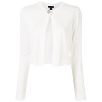 Escada Cardigan cropped com abertura frontal - Branco