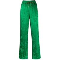 Essentiel Antwerp Calça com ajuste no cós e padronagem floral - Verde