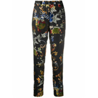 Etro Calça de jacquard com efeito metálico - Preto