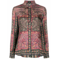 Etro Camisa mangas longas com estampa paisley - Rosa