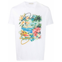 Etro Camiseta mangas curtas com estampa floral - Branco