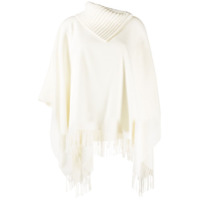 Fabiana Filippi asymmetric fringed-hem sweater - Branco