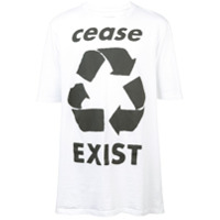 Faith Connexion Camiseta com estampa 'Cease Exist' - Branco
