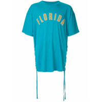 Faith Connexion Camiseta Florida detalhe de amarração - Azul