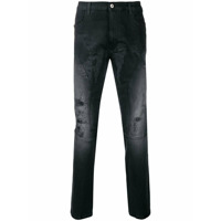 Faith Connexion distressed faded jeans - Preto