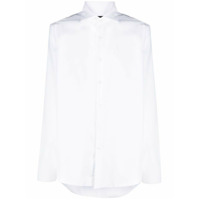 Fay Camisa com colarinho e mangas longas - Branco