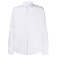 Fendi Camisa mangas longas com aplicação FF - Branco