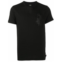 Fendi Camiseta com detalhe de cristais - Preto