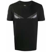 Fendi Camiseta de algodão com estampa Bag Bugs - Preto