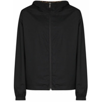 Fendi Jaqueta dupla face com estampa de logo - Preto