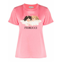 Fiorucci Angel print cotton T-shirt - Rosa