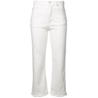 Fiorucci Calça jeans cintura alta cropped - Branco