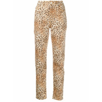 Fiorucci Calça jeans Tara com estampa de leopardo - Neutro