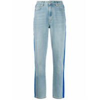 Fiorucci Calça jeans Tara com fita de veludo lateral - Azul