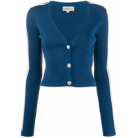 Fiorucci Cardigan mangas longas com logo - Azul