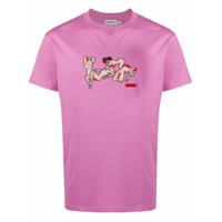 Fiorucci graphic print cotton T-shirt - Rosa