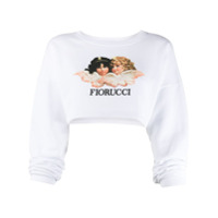 Fiorucci Vintage Angels cropped sweatshirt - Branco