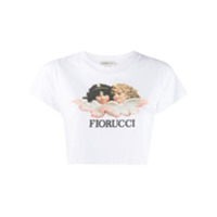 Fiorucci Vintage Angels cropped T-Shirt - Branco
