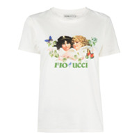 Fiorucci Woodland Angels print T-shirt - Branco