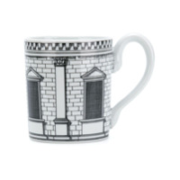 Fornasetti Caneca com estampa de cavalo - Branco