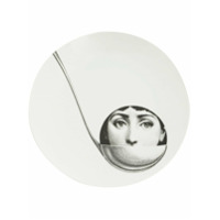 Fornasetti Prato de cerâmica estampado - Branco