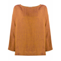 Forte Forte loose-fit linen blouse - Laranja