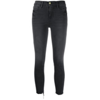FRAME Calça jeans skinny cintura alta - Cinza