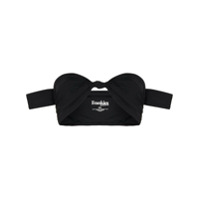 Frankies Bikinis Sutiã de biquíni Monica com detalhe de nó - Preto