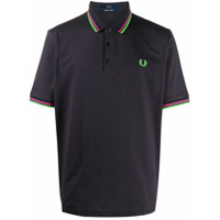 Fred Perry embroidered logo cotton polo shirt - Azul