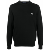 Fred Perry embroidered logo sweatshirt - Preto